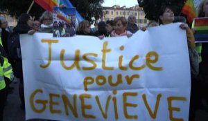 Manifestation en soutien à Geneviève Legay à Nice