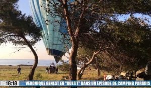 Martigues : Laurent Ournac et Véronique Genest en ballon à "Camping Paradis"