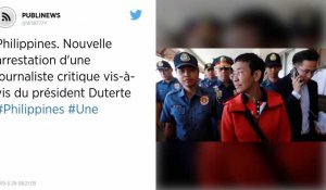 Philippines. Nouvelle arrestation d'une journaliste critique vis-à-vis du président Duterte