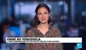 Tensions à l'arrivée de l'aide humanitaire à la frontière entre le Venezuela et la Colombie