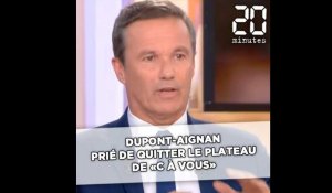 «C à Vous»: Nicolas Dupont-Aignan prié de quitter le plateau après avoir traité Patrick Cohen de «cireur de pompe de M. Macron»