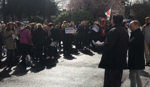 Education. Manifestation contre la fusion des académies de Caen et Rouen
