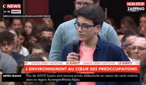 Grand Débat National : Un collégien questionne le président sur l'environnement (vidéo)