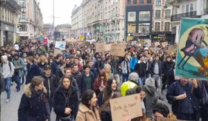 Global Climate Strike inspired by Greta Thunberg in Lille (France)