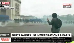 Gilets jaunes : grosses tensions sur les Champs-Élysées pour l'Acte 18 (vidéo)