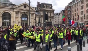 Manifestation des gilets jaunes Acte 18 à Lille
