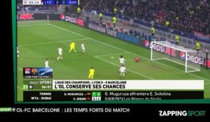 Zap sport du 20 février : Lyon tient le choc face au FC Barcelone ! (vidéo)