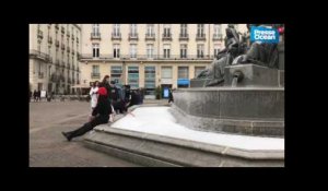 Nantes. Fontaine de mousse place Royale