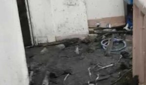 L'appartement des Albanais détruit après l'incendie