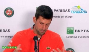Roland-Garros 2019 - Novak Djokovic : "C'est peut-être mon état d'esprit qui m'a permis de briller"
