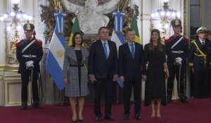 Macri accueille Bolsonaro au palais présidentiel de Buenos Aires