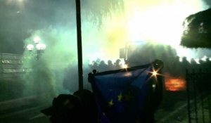 Des heurts lors d'une manifestation anti-gouvernement à Tirana