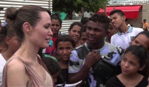Colombie: Angelina Jolie à la frontière avec le Venezuela
