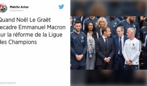 Ligue des champions. Noël Le Graët répond à Emmanuel Macron : « La politique ne doit pas entrer dans cette voie-là »