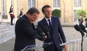 Macron accueille le Premier ministre suédois à l'Elysée
