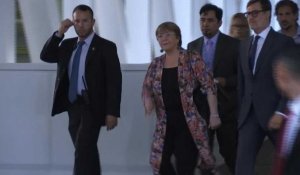 La Haut-Commissaire de l'ONU aux droits de l'homme, Michelle Bachelet, arrive au Venezuela