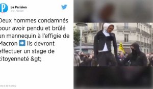 Nantes. Deux hommes condamnés pour avoir pendu un mannequin à l'effigie d'Emmanuel Macron