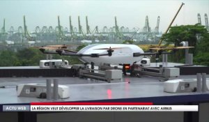 La région veut développer la livraison par drone en partenariat avec Airbus