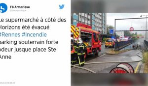 Rennes. Feu dans les parkings souterrains de Bourg-l'Évêque : aucun blessé mais beaucoup de fumée