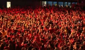 Football: À Liverpool, la joie des fans après le but d'Origi