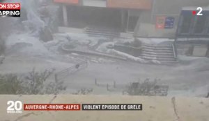 Des orages de grêle dévastent l'est de la France, les images impressionnantes (Vidéo)
