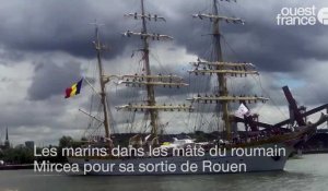 Armada de Rouen. Le départ des bateaux
