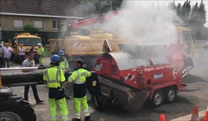 Les nouvelles machines du département pour recycler l'enrobé des routes