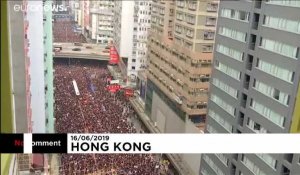 Nouvelle manifestation géante en faveur des droits humains à Hong Kong