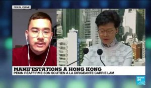 Pékin réaffirme son soutien à la dirigeante de Hong-Kong, Carrie Lam
