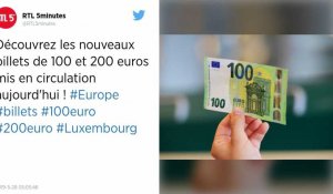 Voici à quoi ressemblent les nouveaux billets de 100 et 200 euros en circulation depuis ce matin