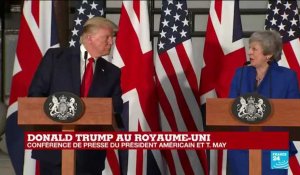 Décryptage de la conférence de presse de Donald Trump et Theresa May au Royaume-Uni