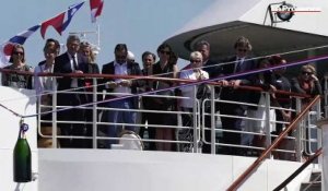 Marseille : la compagnie française de croisière Ponant baptise son troisième navire 'Le Bougainville"