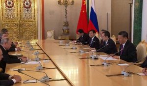 Xi Jinping au Kremlin : première réunion avec Vladimir Poutine