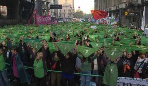 Marée verte: les Argentines dans la rue pour le droit à l'IVG
