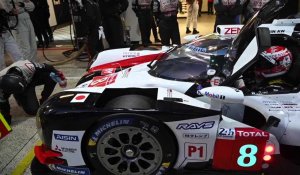 24 Heures du Mans. Toyota durant la 2 séance de qualification