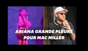 Ariana Grande fond en larmes en concert à Pittsburgh, ville natale de Mac Miller