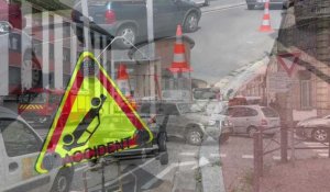 Accident rue de Thérouanne à Saint-Omer, une voiture percute un poteau
