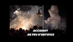 À Collioure, le feu d&#39;artifice atterri dans la foule, neuf blessés