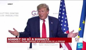 REPLAY - Le président Trump répond aux questions de la presse lors du G7 à Biarritz