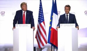 G7: Macron salue des avancées sur l'Iran