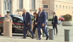 Italie: Gentiloni et Zingaretti (Parti démocrate) arrivent au Quirinal