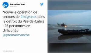Vingt-cinq migrants en difficulté secourus au large de Calais