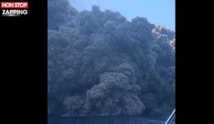 Éruption du Stromboli : un bateau s'échappe de justesse, les images impressionnantes (vidéo)