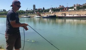 La pêche à l'aimant à Château-Thierry avec Quentin