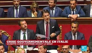 En Italie, Giuseppe Conte juge "irresponsable" de la part de Salvini d'avoir déclenché la crise