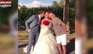 Franck Dubosc s'immisce sur les photos de mariage d'un couple (vidéo) 