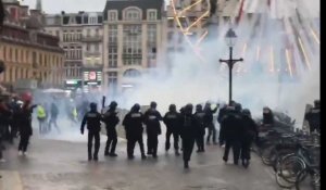 Incidents à Lille durant la manifestation contre la réforme des retraites