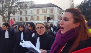 Alès : les avocats rejoignent la manifestation contre la réforme des retraites