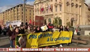 Marseille : une manifestation du collectif "pas de bébés à la consigne"