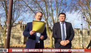 Avignon : les avocats en colère réunis devant préfecture